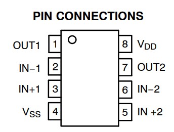 Location Circuit - onsemi NCS3402 Dual Nano-Power Comparator